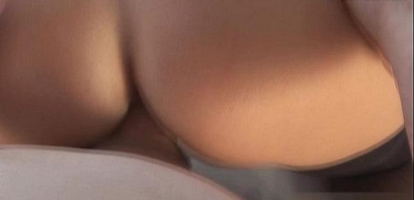  Young model bouncing boobs